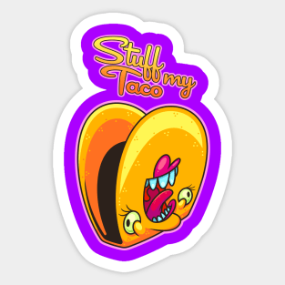 Taco Shell Sticker